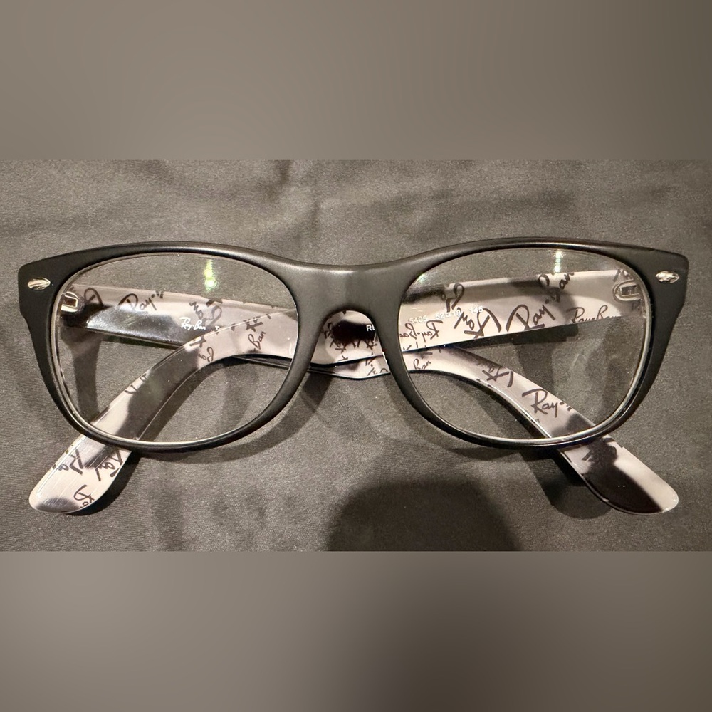 Ray-Ban Black and Gray Eyeglasses